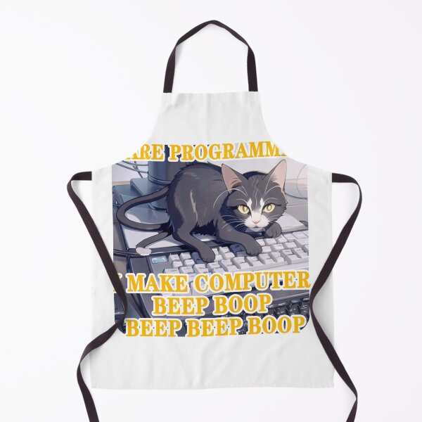 Item preview, Programmer Cat Beep Boop Coding designed and sold by Lychee Design.