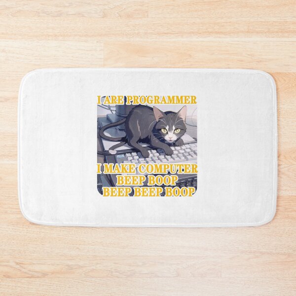 Item preview, Programmer Cat Beep Boop Coding designed and sold by Lychee Design.