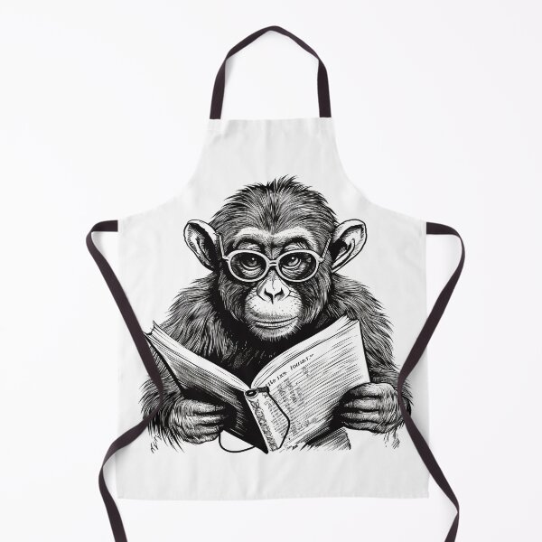 Item preview, Primate Ponderings: A Monkey's Scholarly Pursuits designed and sold by Designs-By-Geli.