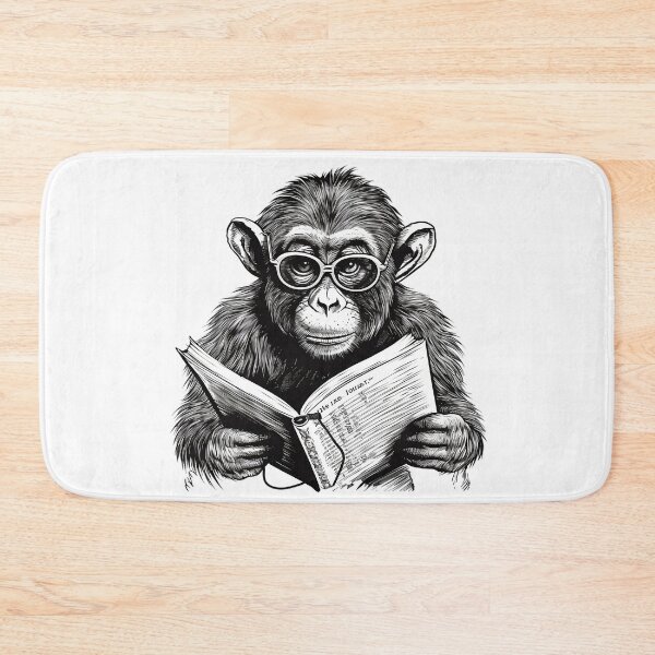 Item preview, Primate Ponderings: A Monkey's Scholarly Pursuits designed and sold by Designs-By-Geli.