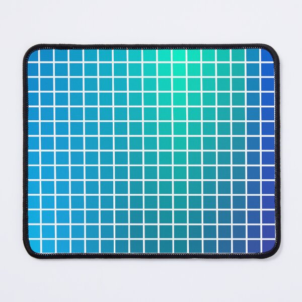 Item preview, Blue Seagreen Ombre Squares designed and sold by Shapes-Mania.