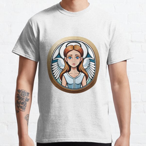 Ángel Figura de mujer. Diseño exclusivo a color Camiseta clásica