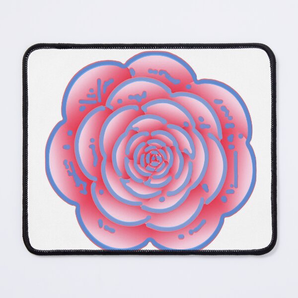 Item preview, Rose Line Art In Pale Blue And Pale Pink designed and sold by Heathermarie321.