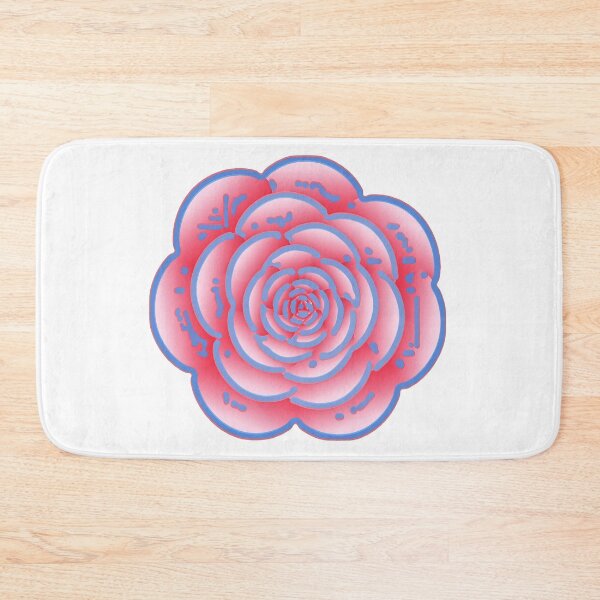 Item preview, Rose Line Art In Pale Blue And Pale Pink designed and sold by Heathermarie321.