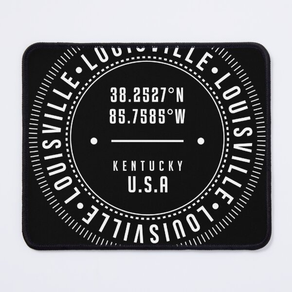 Item preview, Louisville, Kentucky, USA - 1 - City Coordinates Typography Print - Classic, Minimal designed and sold by Studio Grafiikka.