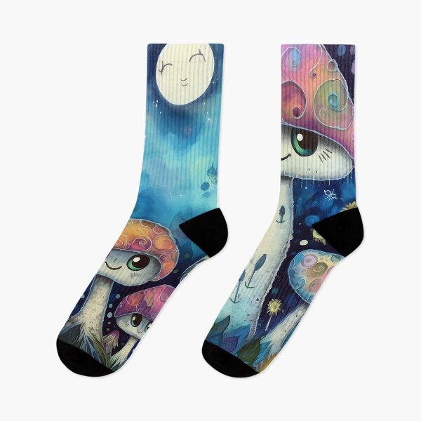 Item preview, MUSHROOM PEOPLE IN A MAGICAL FOREST  Midjourney AI Artwork designed and sold by davidjulie.