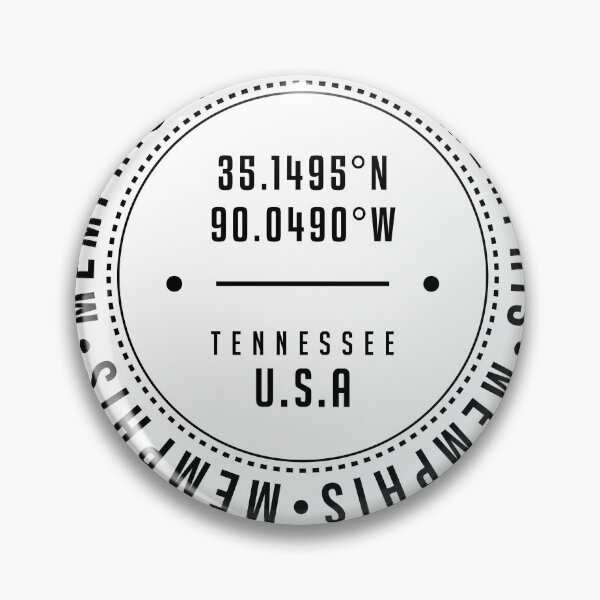 Artikelvorschau, Memphis, Tennessee, USA - 1 - City Coordinates Typography Print - Classic, Minimal entworfen und verkauft von Studio Grafiikka.