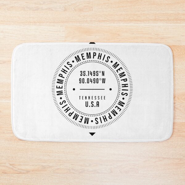 Item preview, Memphis, Tennessee, USA - 1 - City Coordinates Typography Print - Classic, Minimal designed and sold by Studio Grafiikka.