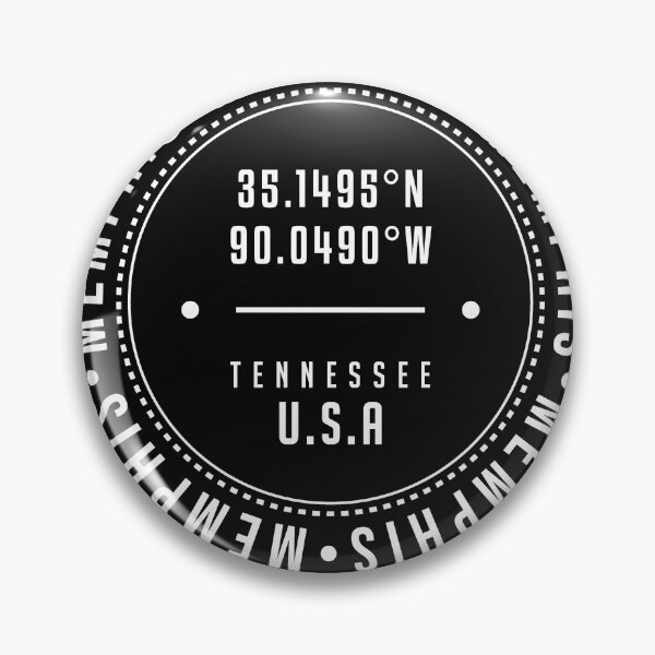 Artikelvorschau, Memphis, Tennessee, USA - 1 - City Coordinates Typography Print - Classic, Minimal entworfen und verkauft von Studio Grafiikka.