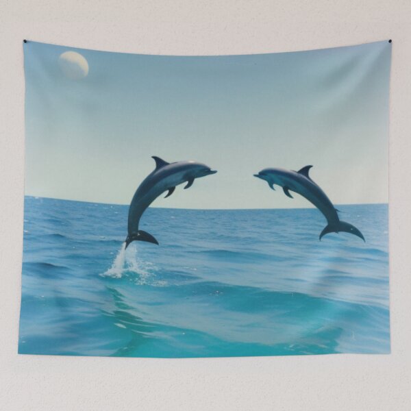 Item preview, Dolphins Meet in the Middle designed and sold by Sweet-Medley.