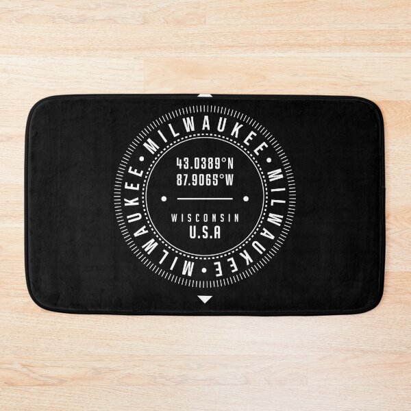 Item preview, Milwaukee, Wisconsin, USA - 1 - City Coordinates Typography Print - Classic, Minimal designed and sold by Studio Grafiikka.