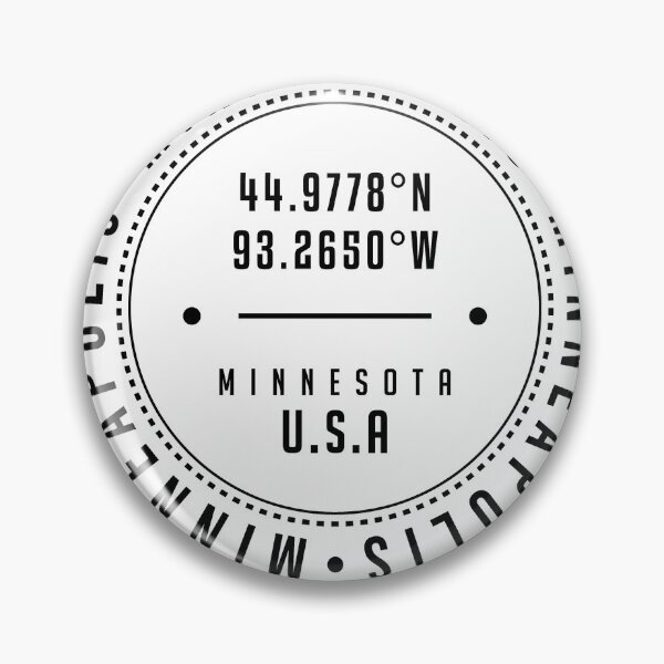 Item preview, Minneapolis, Minnesota, USA - 1 - City Coordinates Typography Print - Classic, Minimal designed and sold by Studio Grafiikka.