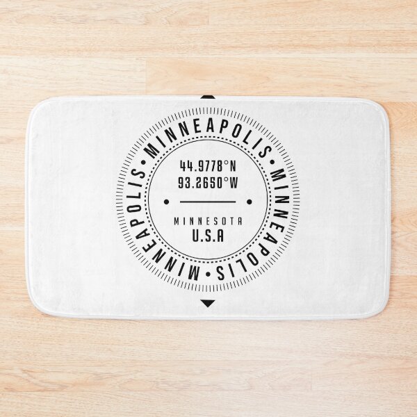 Item preview, Minneapolis, Minnesota, USA - 1 - City Coordinates Typography Print - Classic, Minimal designed and sold by Studio Grafiikka.