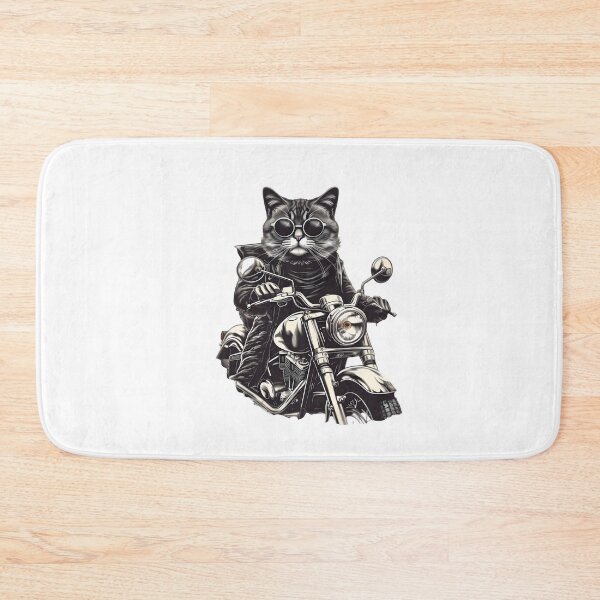 Item preview, Classic Biker Kitty Cat designed and sold by Bad Kitties.