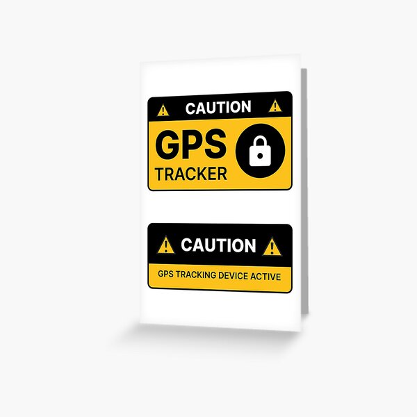 Anti-Theft Car Vehicle Stickers with GPS Tracking Warning (Pack of 6 Decals)