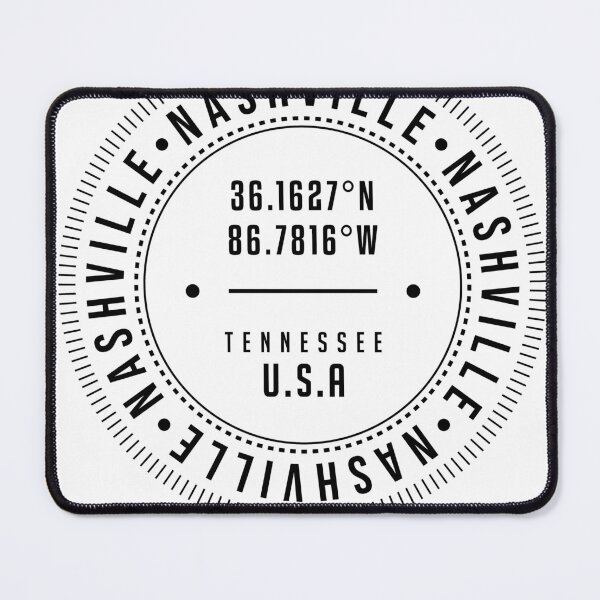 Item preview, Nashville, Tennessee, USA - 1 - City Coordinates Typography Print - Classic, Minimal designed and sold by Studio Grafiikka.