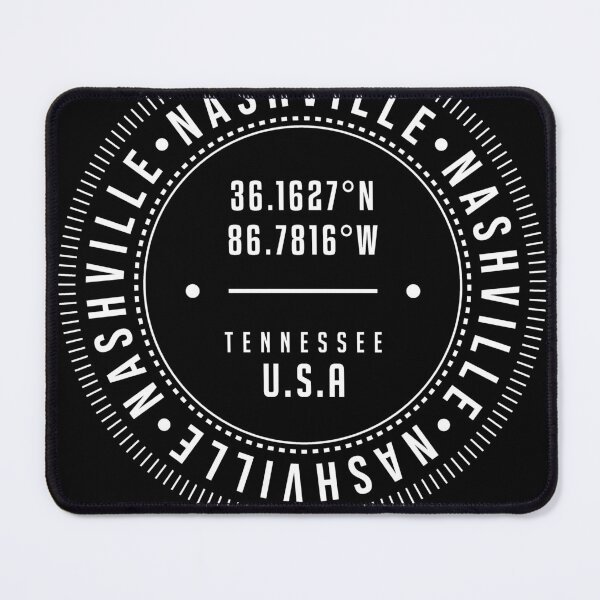 Item preview, Nashville, Tennessee, USA - 1 - City Coordinates Typography Print - Classic, Minimal designed and sold by Studio Grafiikka.