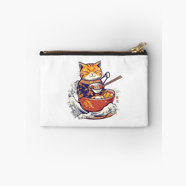 Item preview, Kawaii Great Wave Ramen Kitty Cat designed and sold by Bad Kitties.