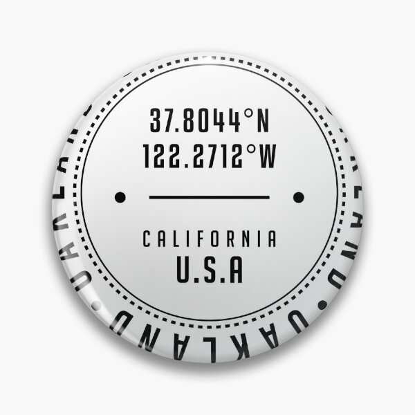 Artikelvorschau, Oakland, California, USA - 1 - City Coordinates Typography Print - Classic, Minimal entworfen und verkauft von Studio Grafiikka.