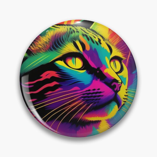 Item preview, Multi-Colored Cat by Perceptual Paradox Creations designed and sold by hobbit73.