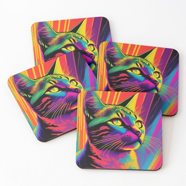 Item preview, Multi-Colored Cat by Perceptual Paradox Creations designed and sold by hobbit73.