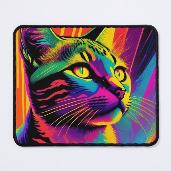 Item preview, Multi-Colored Cat by Perceptual Paradox Creations designed and sold by hobbit73.