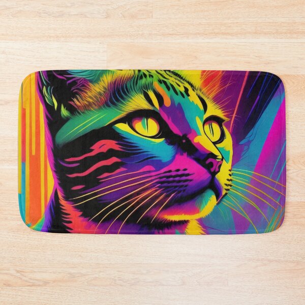 Item preview, Multi-Colored Cat by Perceptual Paradox Creations designed and sold by hobbit73.