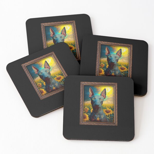 Item preview, Xoloitzcuintli Xolo Sunflower Painting Adorable Dog designed and sold by rafaeltto.