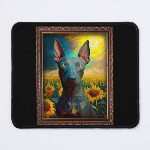 Item preview, Xoloitzcuintli Xolo Sunflower Painting Adorable Dog designed and sold by rafaeltto.