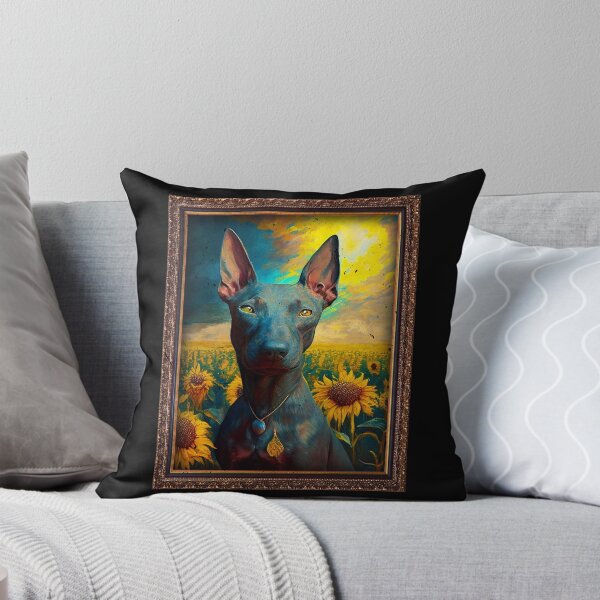 Item preview, Xoloitzcuintli Xolo Sunflower Painting Adorable Dog designed and sold by rafaeltto.