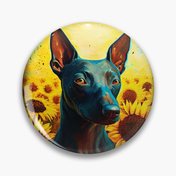 Item preview, Xoloitzcuintli Xolo Sunflower Painting Adorable Dog designed and sold by rafaeltto.