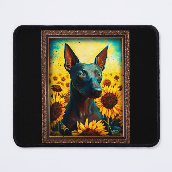 Item preview, Xoloitzcuintli Xolo Sunflower Painting Adorable Dog designed and sold by rafaeltto.