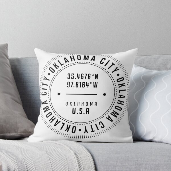 Artikelvorschau, Oklahoma City, Oklahoma, USA - 1 - City Coordinates Typography Print - Classic, Minimal entworfen und verkauft von Studio Grafiikka.