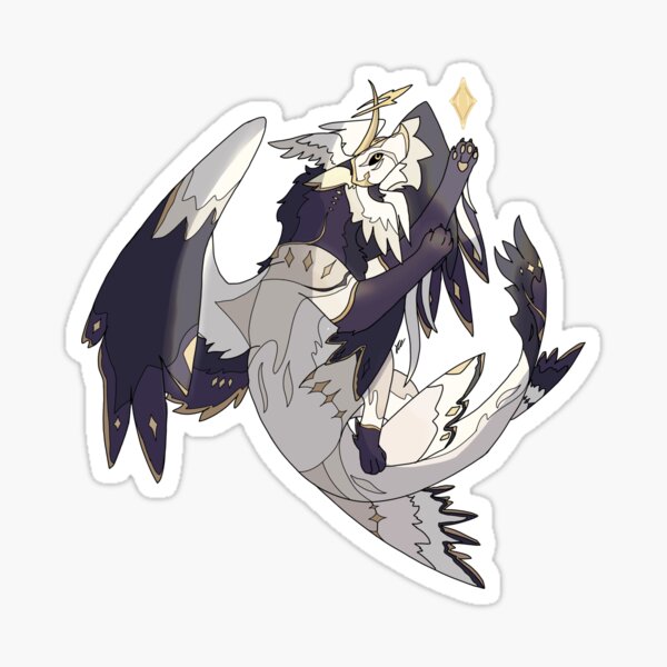 Male Prabiki Creatures of Sonaria Sticker for Sale by olbibulbis