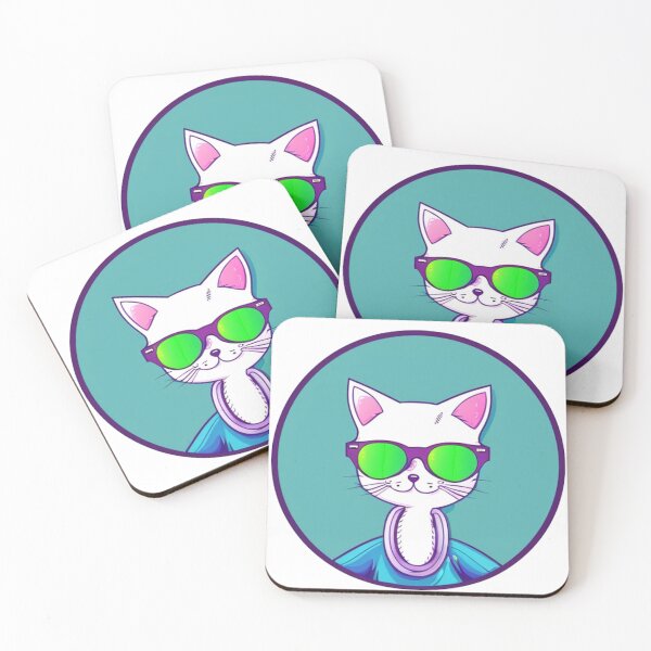 Item preview, A Cat Wearing A  Sunglass Art designed and sold by AnimateSpring.