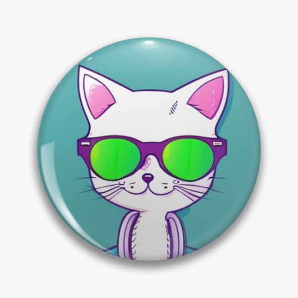Item preview, Arte de un gato con gafas de sol designed and sold by AnimateSpring.