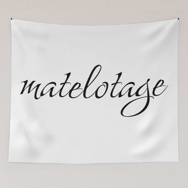 Item preview, Matelotage curly text in BLACK designed and sold by zoocuties.