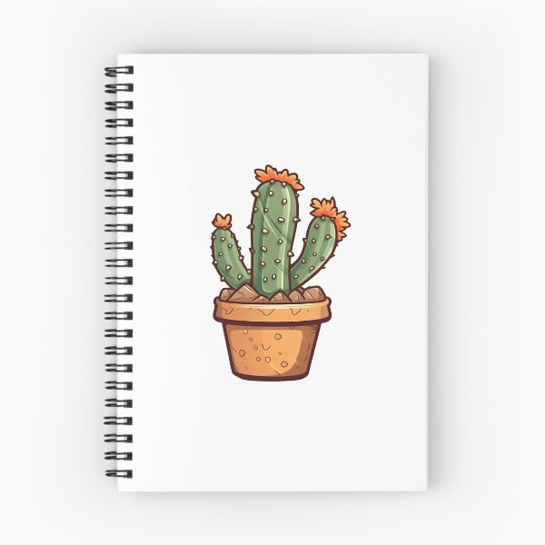Aperçu de l'œuvre Potted Cacti créée et vendue par BadOmenStickers.