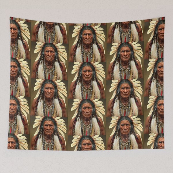 Item preview, Native American Indian Chief AI Generated  designed and sold by Lartheviking.