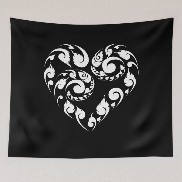 Item preview, Heart with Thai pattern, Thai art element designed and sold by KanyaluckArtist.