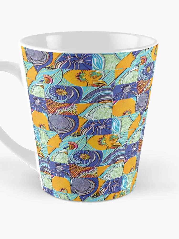 Thumbnail 3 of 4, Coffee Mug, Afro Patchwork Pattern designed and sold by hellcom.