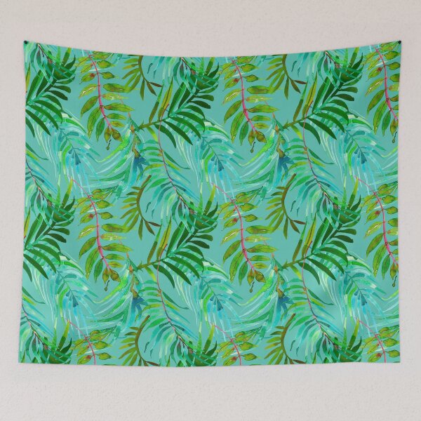 Item preview, Summertime Vibe Tropical Green Leaves designed and sold by WildAliceArt.