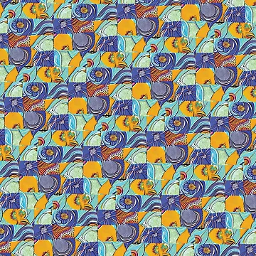 Artwork thumbnail, Afro Patchwork Pattern by hellcom