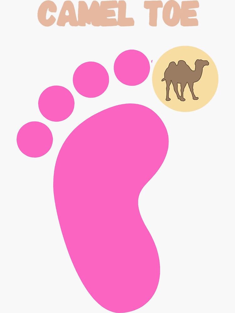 Funny, humorous print for ladies. Proud of my camel toe White Magnet for  Sale by MonellaCeations