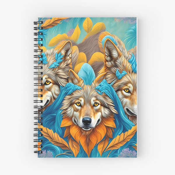 Item preview, Pack Of Wolves Colorful Pattern designed and sold by artist-mac.