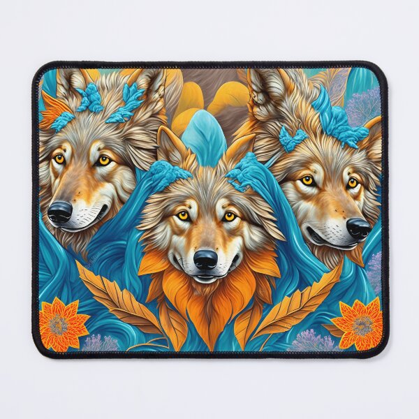Item preview, Pack Of Wolves Colorful Pattern designed and sold by artist-mac.