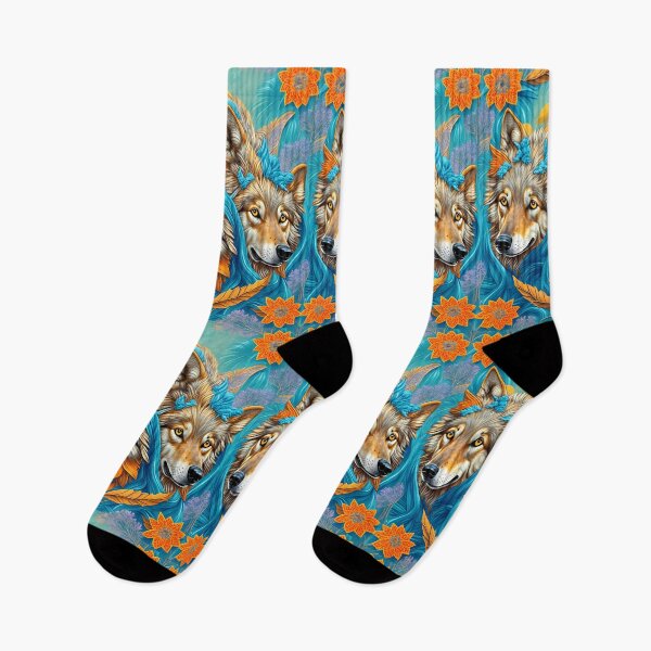 Item preview, Pack Of Wolves Colorful Pattern designed and sold by artist-mac.