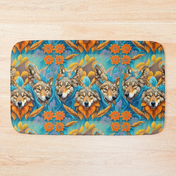 Item preview, Pack Of Wolves Colorful Pattern designed and sold by artist-mac.