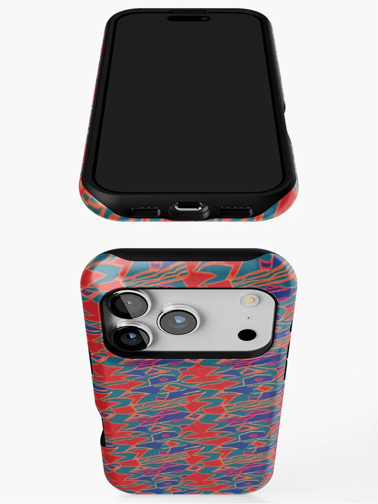 Thumbnail 3 of 4, iPhone Case, Old School Geometry Pattern designed and sold by hellcom.