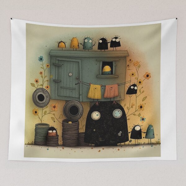 Item preview, Curious Visitors designed and sold by DigiDidi.